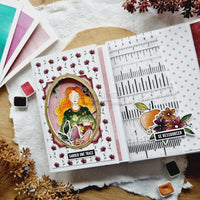 Chou & Flowers - Clear Stamp - A7 - The Woods - Autumn Girl