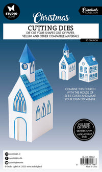 Studio Light - Christmas Essentials - 3D Church - Cutting Dies