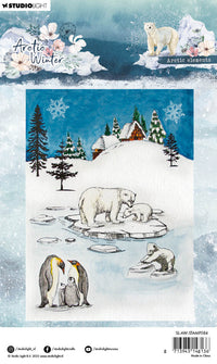 Studio Light - A6 - Arctic Winter - Clear Stamp Set - Arctic Elements