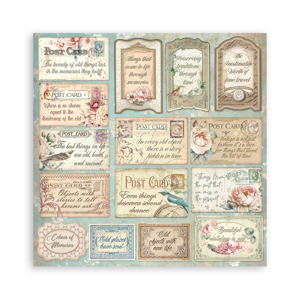 Stamperia - 8 x 8 - Paper Pad - Brocante Antiques