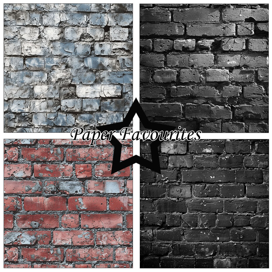 Paper Favourites - Paper Pad - 6 x 6 - Brick Wall