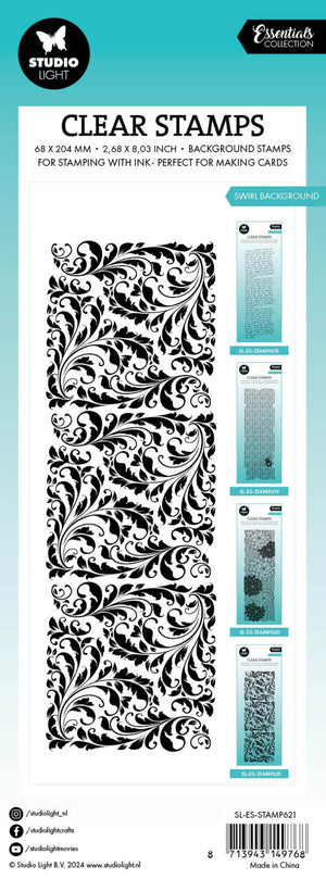 Studio Light - Essentials - Clear Stamp - Swirl Background