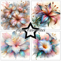 Paper Favourites - Paper Pad - 6 x 6 - Abstract Flowers