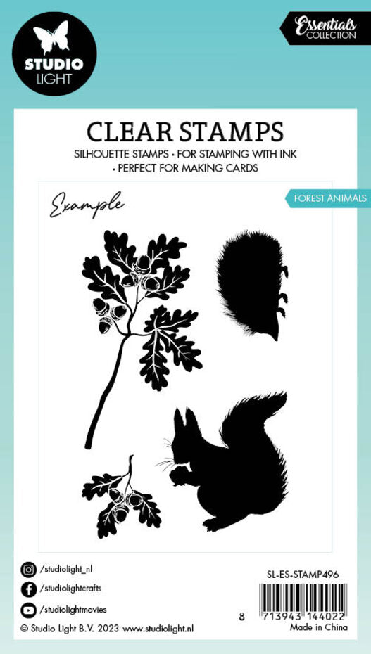Studio Light - Clear Stamp Set - Essentials - Forest Animals