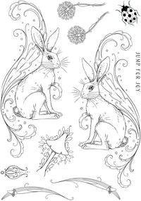 Pink Ink Designs - Clear Photopolymer Stamps - Heavenly Hare