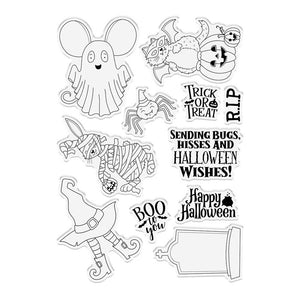 Crafter's Companion - Clear Stamp Set - All Hallows Eve - Boo to You