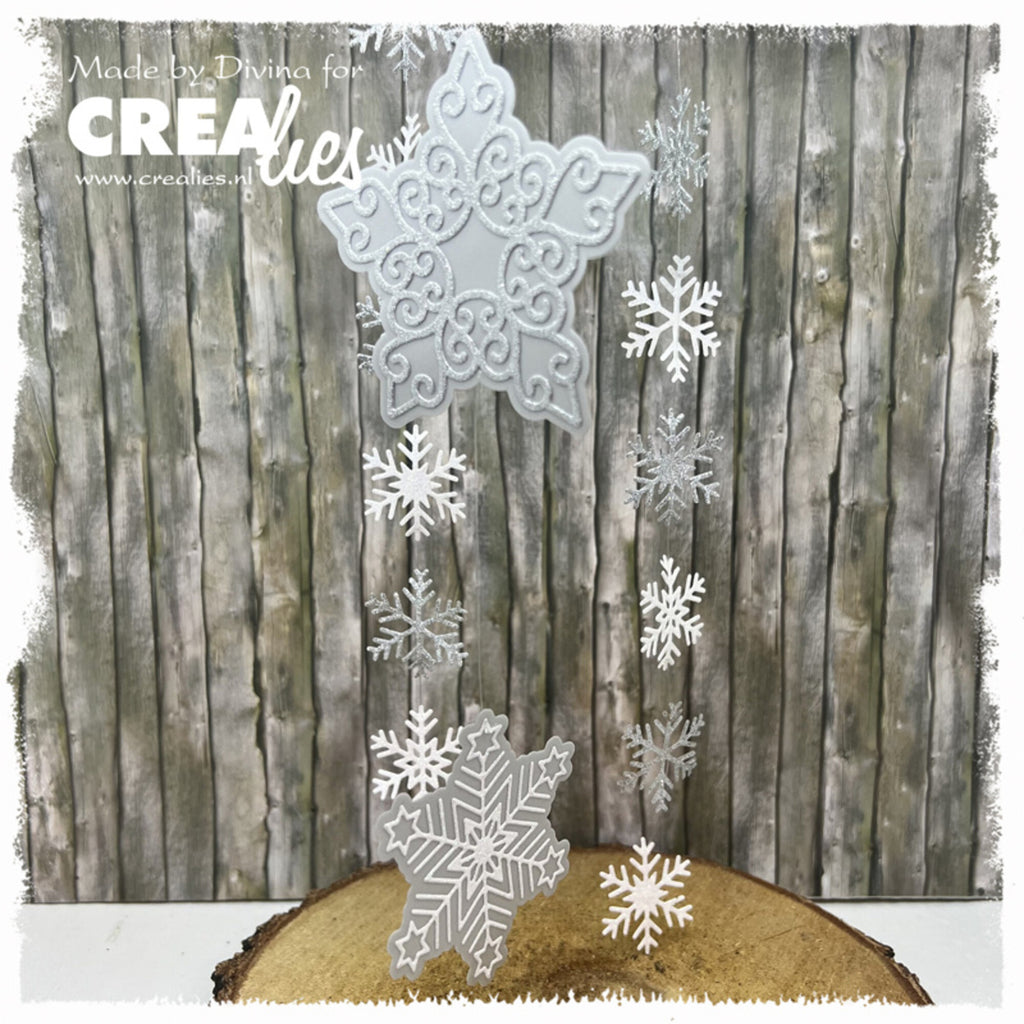 Crealies - Crealies X-tra 57 - Geometric Snowflake Small