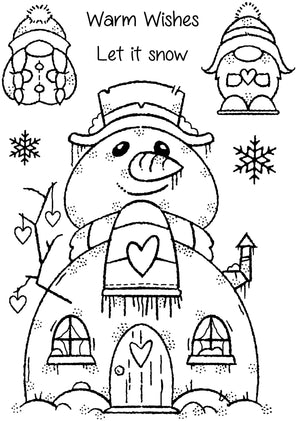 Woodware - Clear Stamps - A6 - Snow Gnomes