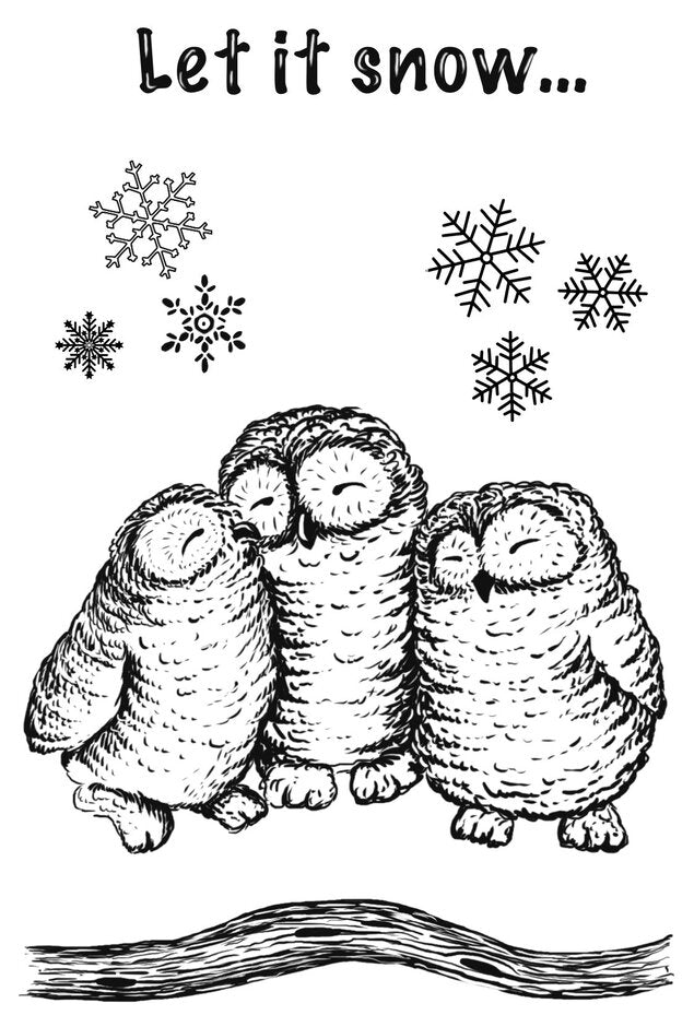 Creative Expressions - Clear Stamp Set - Designer Boutique - Snowy Owls