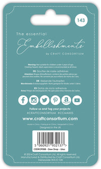 Craft Consortium - Adhesive Pearls - Dew Drops - Lilac