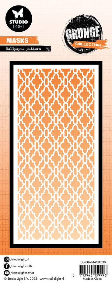 Studio Light - 4 x 8.25 - Grunge - Stencil - Wallpaper Pattern