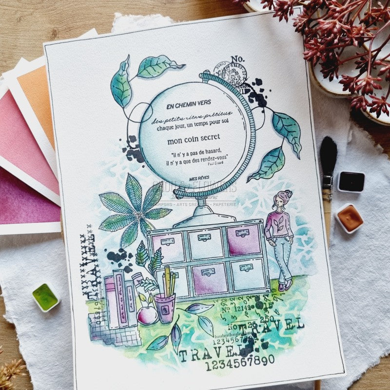 Chou & Flowers - Clear Stamps - A6 - The Woods - Autumn Notes