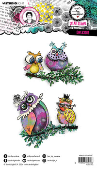 Studio Light - Art By Marlene - Signature Collection - A5 Clear Stamp Set - Owlicious