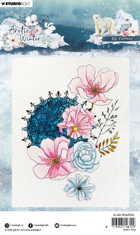 Studio Light - A6 - Arctic Winter - Clear Stamp Set - Icy Florals