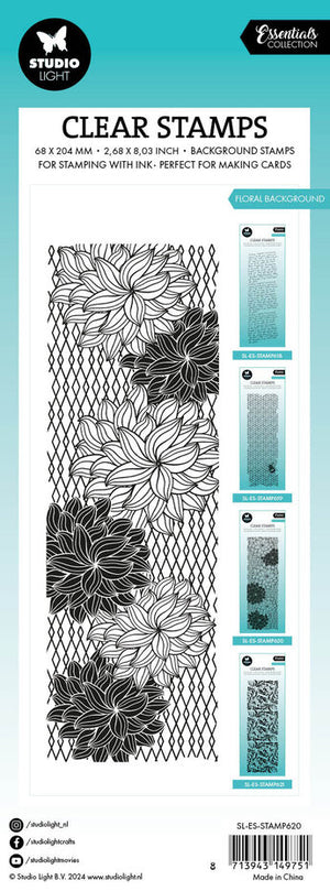 Studio Light - Essentials - Clear Stamp - Floral Background