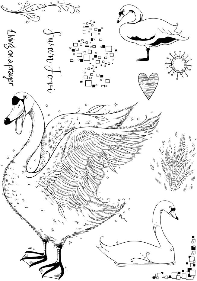 Pink Ink Designs - Clear Photopolymer Stamps - Swan Jovi