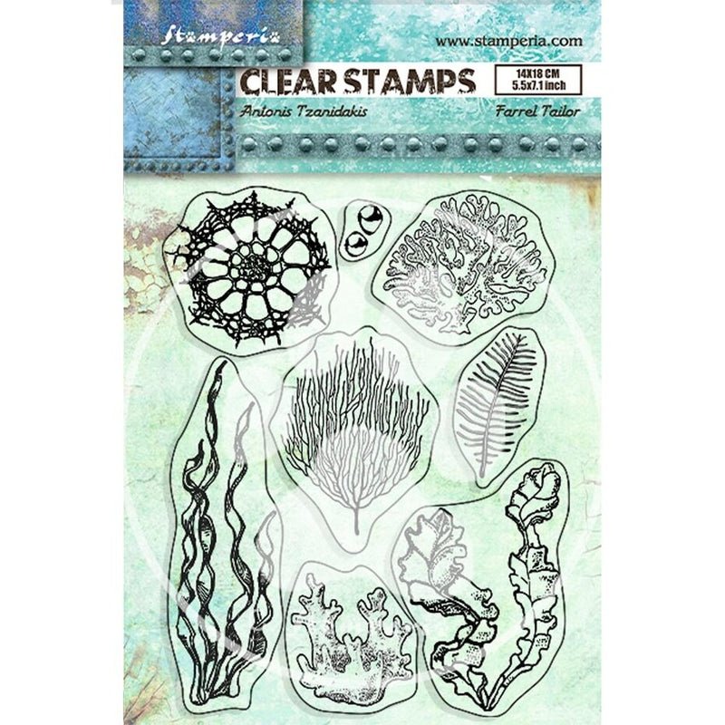 Stamperia - A5 - Clear Stamp Set - Songs of the Sea - Antonis Tzanidakis - Corals