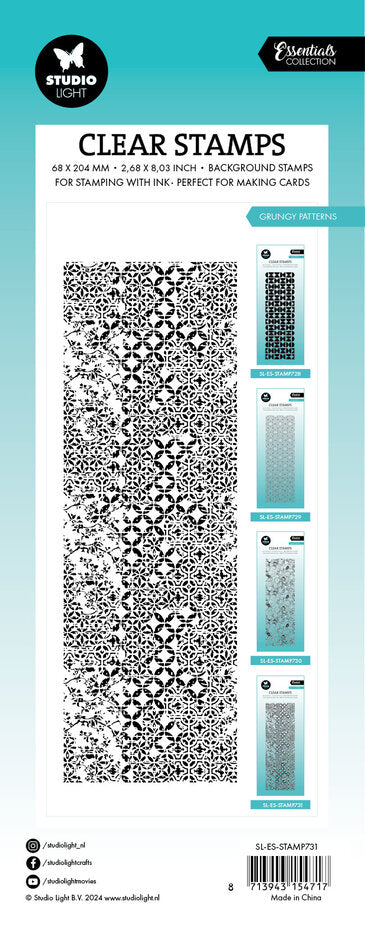 Studio Light - Essentials - Clear Stamp - Grungy Pattern