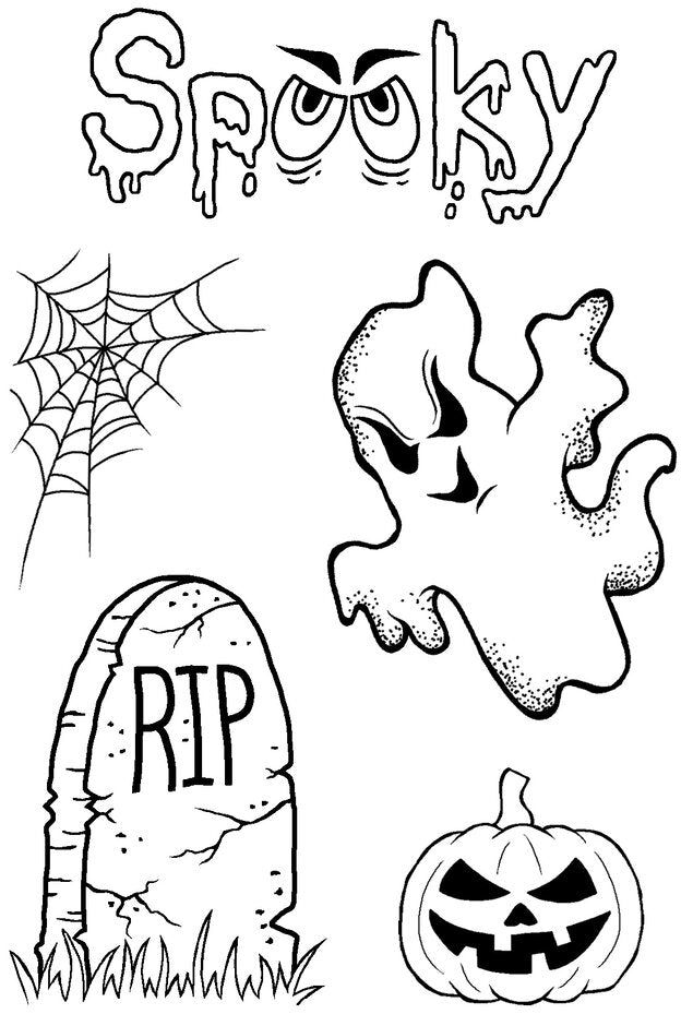 Woodware - Clear Stamps - A6 - Spooky Going On