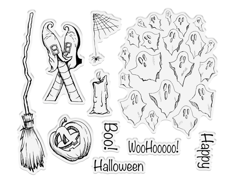 Creative Expressions - A5 - Clear Stamp & Die Set - Sheena Crafts - Through the Window - Halloween