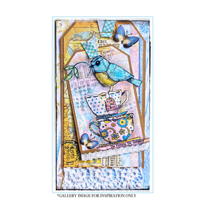 Crafty Individuals - Unmounted Rubber Stamp - 648 - Blue TitBird