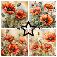 Paper Favourites - Paper Pad - 6 x 6 - Poppy