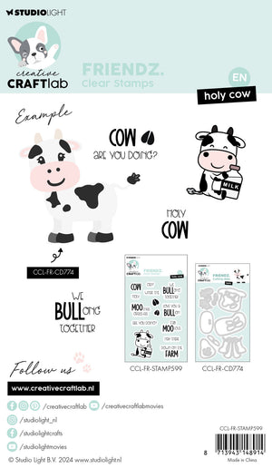 Studio Light - Creative Craftlab - Clear Stamp Set - A6 - Holy Cow