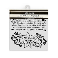 Stamperia - 7 x 7 - Thick Stencil - The Nutcracker - Poinsettia