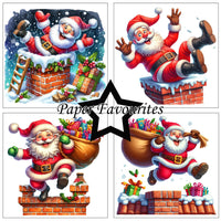 Paper Favourites - Paper Pad - 6 x 6 - Funny Santa