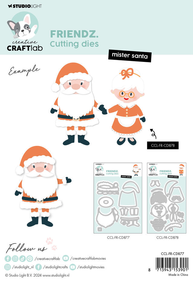 Studio Light - Creative Craftlab - Dies - A6 - Mr. Santa Claus