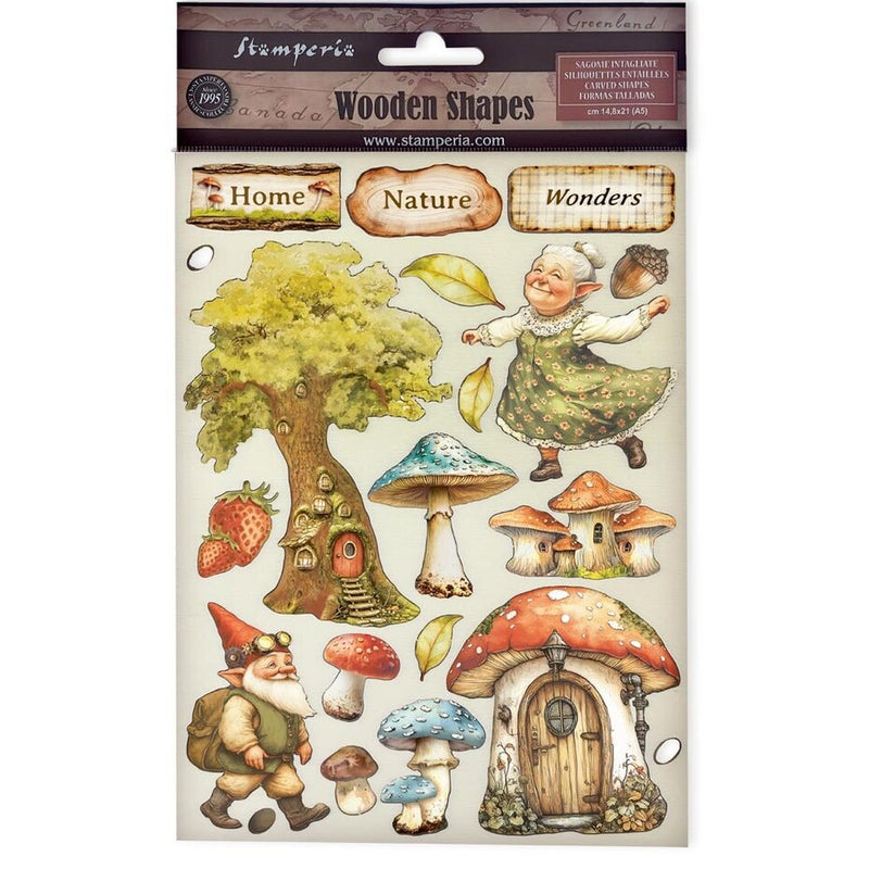 Stamperia - A5 - Hidden Grove - Wooden Shapes