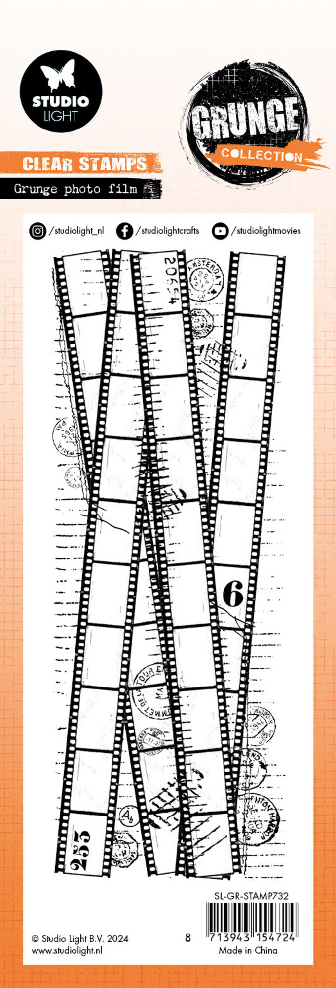 Studio Light - Grunge - Clear Stamp Set - Grunge Photo Film Strips