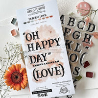 Chou & Flowers - Clear Stamps - Western Alphabet