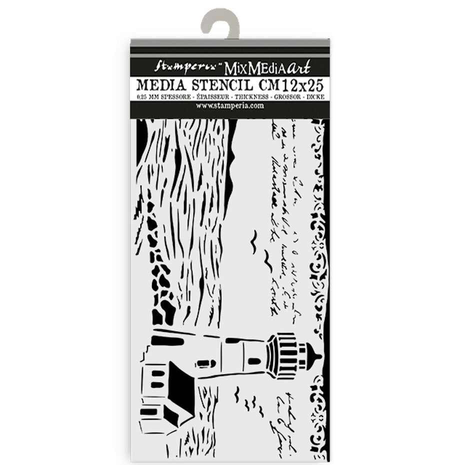 Stamperia - Thick Stencil - Silent Sea - Light House
