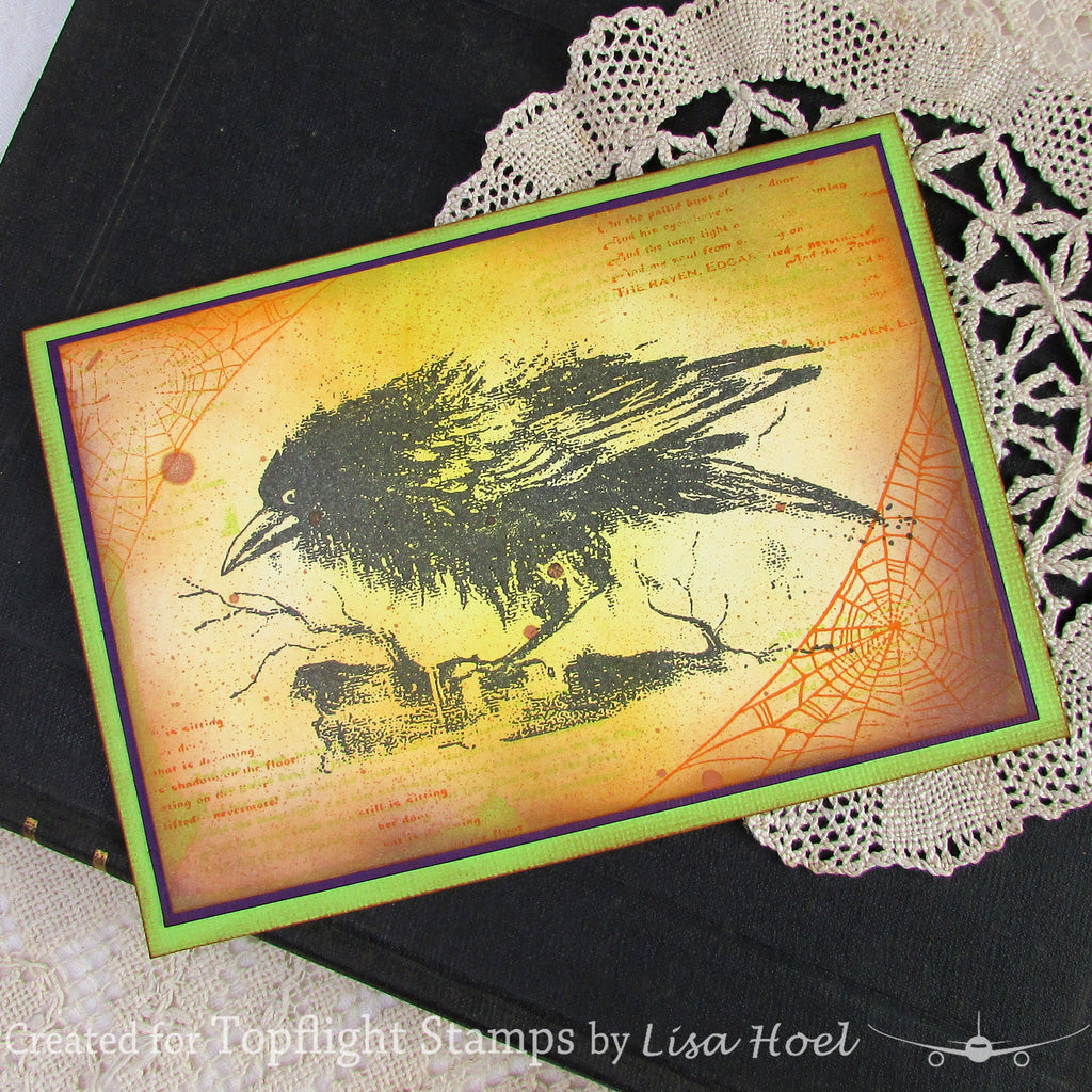 Crafty Individuals - Unmounted Rubber Stamp - 501 - The Raven by Maria Kitano