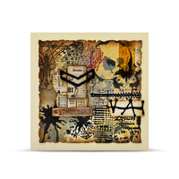 AALL & Create - Stencil - 6x6 - Autour De Mwa - PC-248 - Moths Chaos