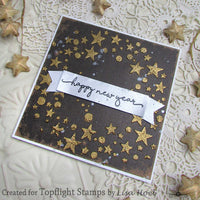 AALL & Create - Stencil - 6x6 - 165 - Bipasha Bk - Studded Stars