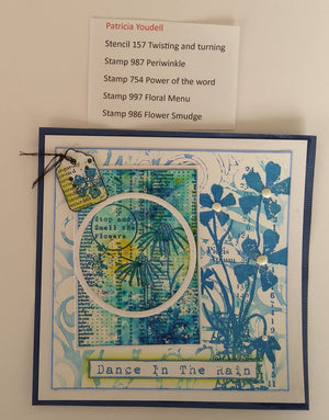 AALL & Create - A7 - Clear Stamps - Tracy Evans - 997 - Floral Menu