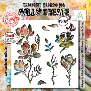 AALL & Create - Stencil - 6x6 - Autour De Mwa - PC-239 - Magnolia Sway