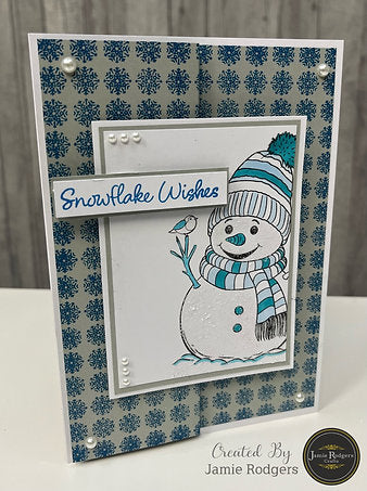 Creative Expressions - A6 - Clear Stamp Set - Jamie Rodgers - Christmas Wishes Collection - Rodney the Snowman