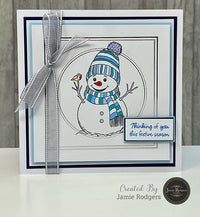 Creative Expressions - A6 - Clear Stamp Set - Jamie Rodgers - Christmas Wishes Collection - Rodney the Snowman
