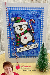 Creative Expressions - Woodware - Clear Stamps - A6 - Woodware - Françoise Read - Snowflake Shower