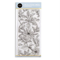 Creative Expressions - DL - Clear Stamp Set - Jamie Rodgers - Winter Wishes Collection - Poinsettia Melody