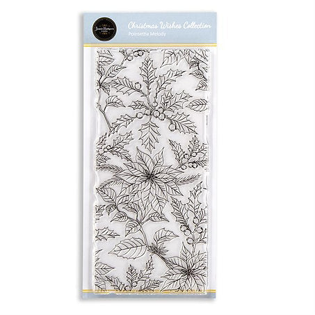 Creative Expressions - DL - Clear Stamp Set - Jamie Rodgers - Winter Wishes Collection - Poinsettia Melody