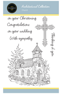 Creative Expressions - A6 - Clear Stamp Set - Jamie Rodgers - Architectural Collection - Church