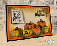 Creative Expressions - A6 - Clear Stamp Set - Autumn Collection - Halloween Sentiments