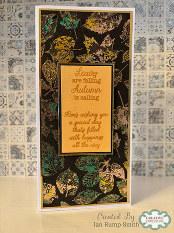 Creative Expressions - DL - Clear Stamp Set - Jamie Rodgers - Autumn Collection - Autumn Leaves