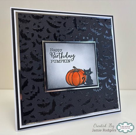 Creative Expressions - A6 - Clear Stamp Set - Autumn Collection - Halloween Sentiments