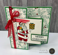 Creative Expressions - DL - Clear Stamp Set - Jamie Rodgers - Winter Wishes Collection - Poinsettia Melody