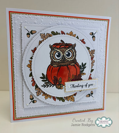 Creative Expressions - A6 - Clear Stamp Set - Autumn Collection - Pumpkin Owl